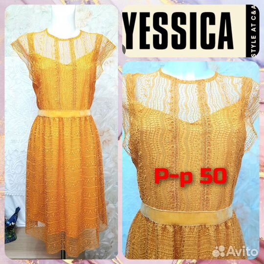 Новое брендовое ажурное платье (Yessica)р-р 50