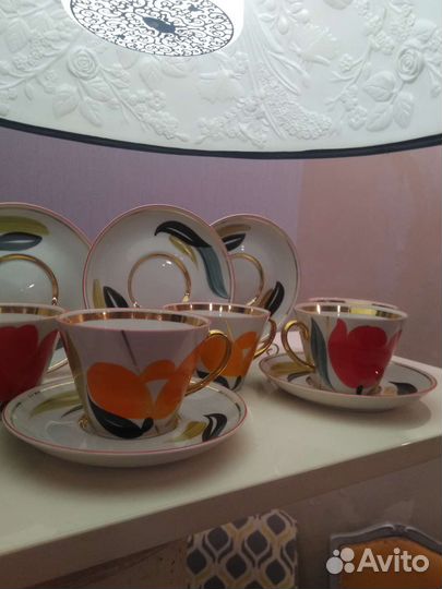 Редкие чайные пары Кфз.Чайка.руч.роспись