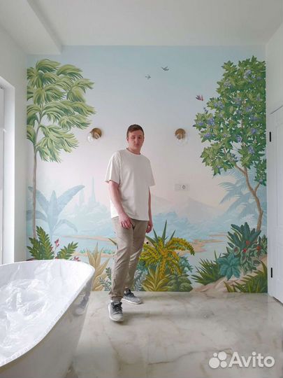 Роспись стен в интерьере (Чукин)