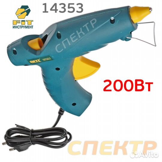 Пистолет клеевой FIT 14353 (200Вт, ф11мм, 220В) в