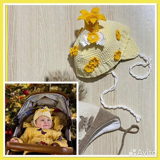 Шапка зимняя, демисезонная размер 46-48-50-52