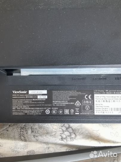 Монитор viewsonic vx3211-4k-mhd