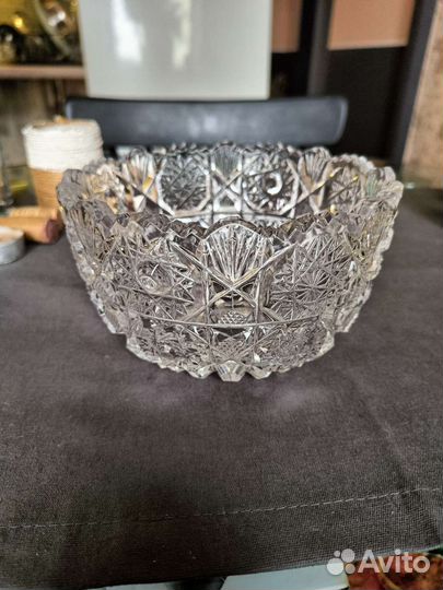 Конфетница и салатник хрусталь