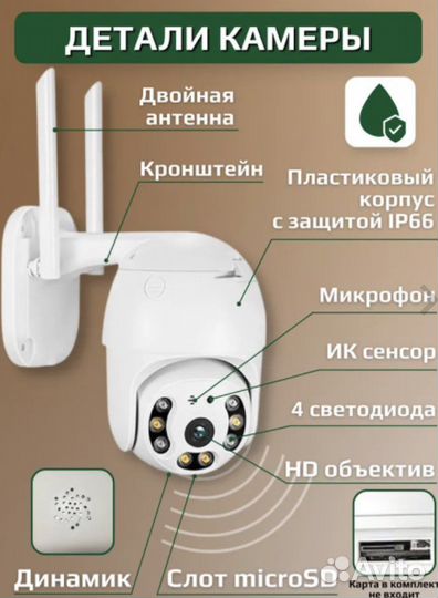 Ip камера видеонаблюдения A6