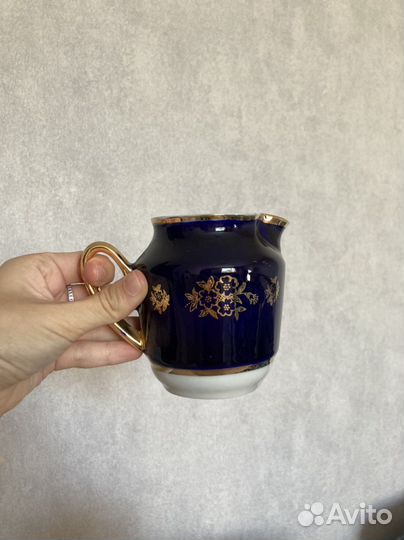 Чайный сервиз СССР кобальт винтаж