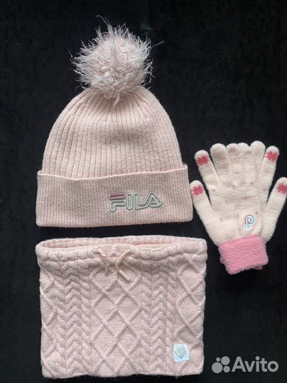 Шапка и снуд для девочки 7-12 лет