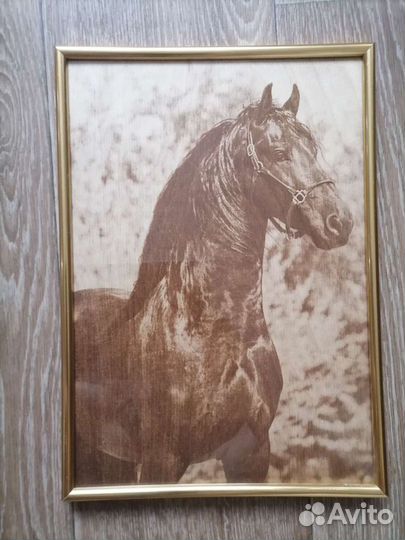 Выжженные картины. А4, А3. Пирография. Лошади
