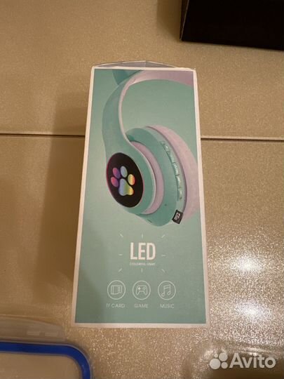 Беспроводные наушники cat stn 28 с ушками новые