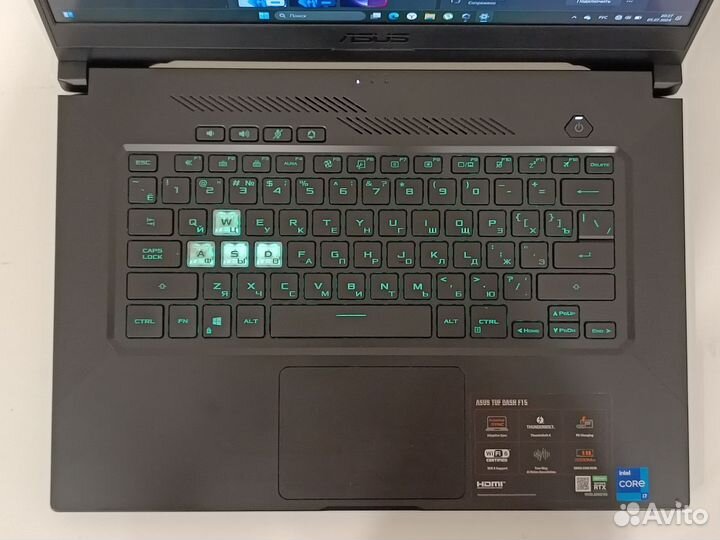 Игровой ноутбук asus TUF Dash F15 FX516PM-HN023