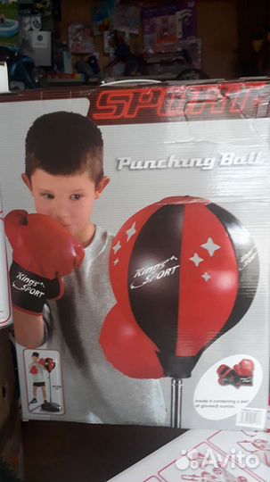 Груши боксёрские на стойках детские