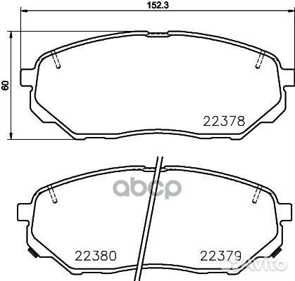 Колодки тормозные дисковые передн. KIA sorento