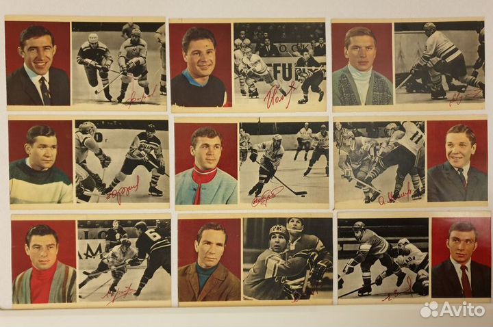 Набор открыток Чемпионы мира и Европы 1969