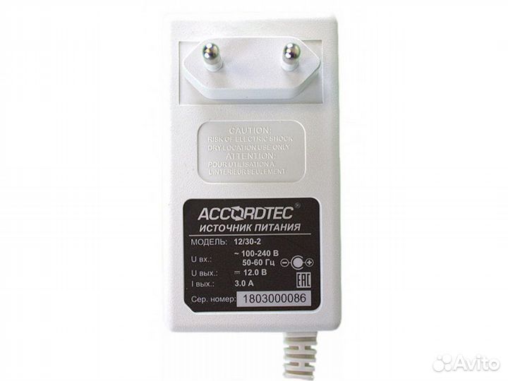 Сетевой блок питания AccordTec AT-12/30-2 White