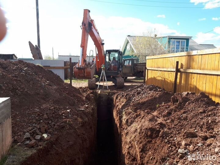 Cептик 2х секционный и самый простой,наружные сети