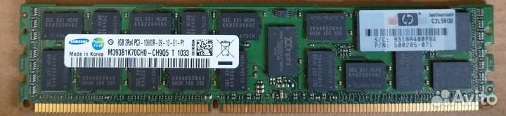 Оперативная память DDR3 8Gb 1333 ECC Reg