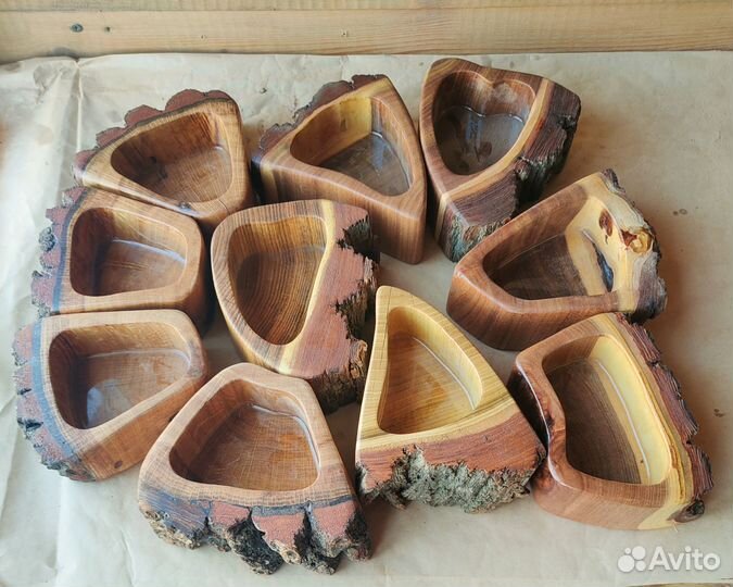 Подсвечники из дерева