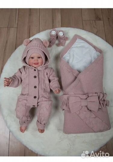 Конверт на выписку для девочки зима