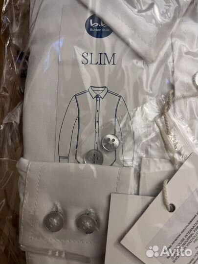 Рубашка для мальчика 146 белая Button Blue