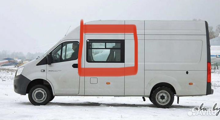 Стекло боковое Газель Next левое 1155х702