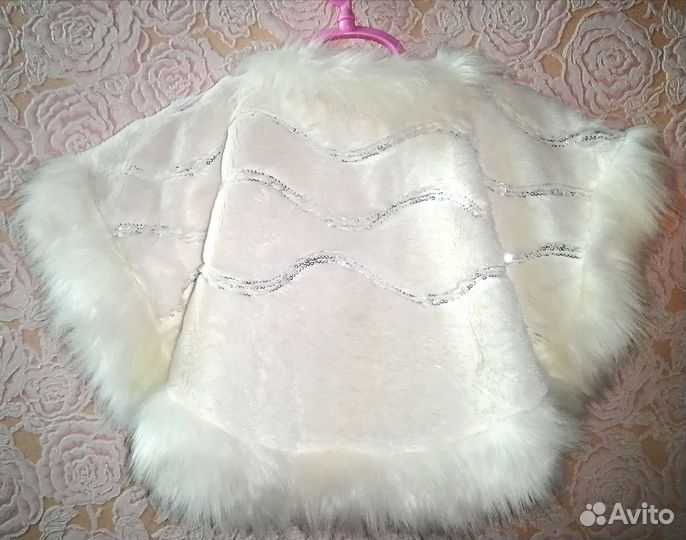Накидка меховая для девочки