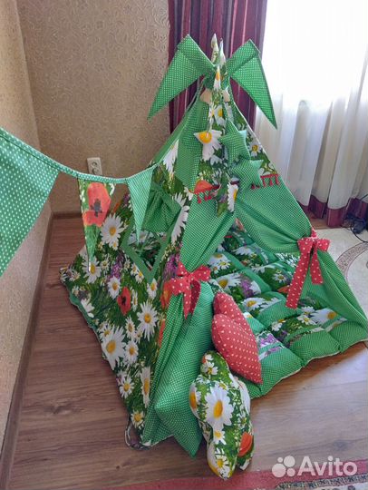 Детская игровая палатка Вигвам Шатер Лето