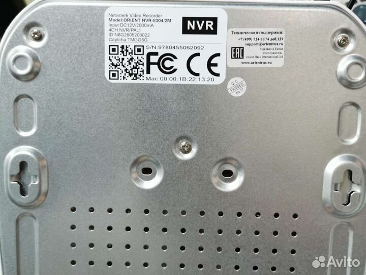 Ip видеорегистратор orient nvr-8304/2M