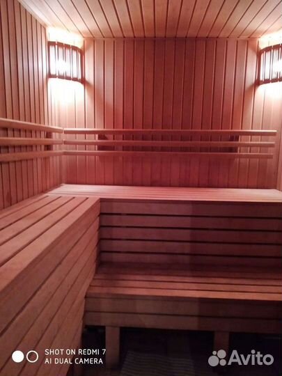 Баня на дровах с бассейном