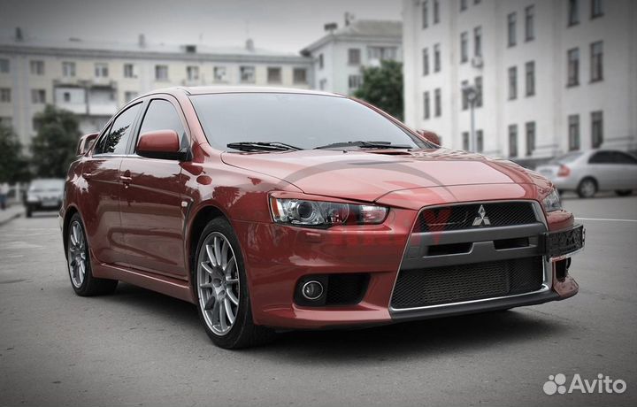 Реснички Sport на фары для Mitsubishi Lancer 10(X)