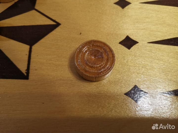 Нарды, шашки 60х30 см. Цельное дерево, сукно