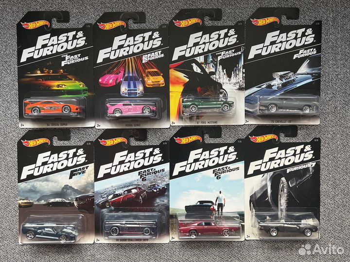 Hot Wheels Fast & Furios Форсаж