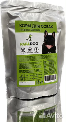 Корм для собак PapaDog