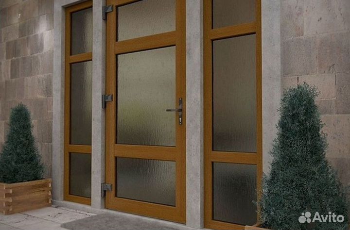 Пластиковые входные двери