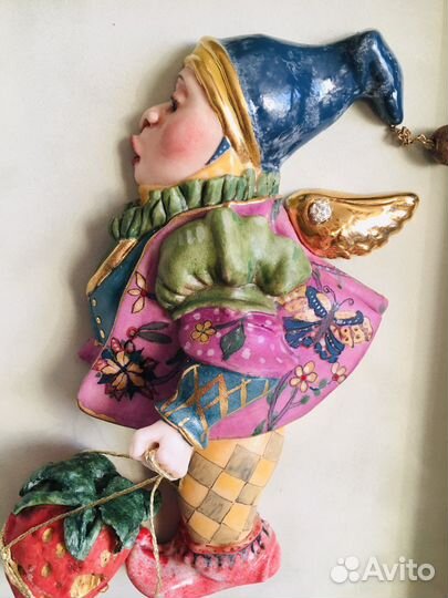 Барельеф авторская работа Английский фарфор