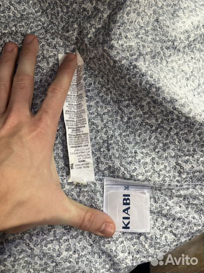 Рубашка мужская kiabi slim fit размер м