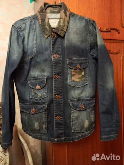 Джинсовая мужская куртка river island