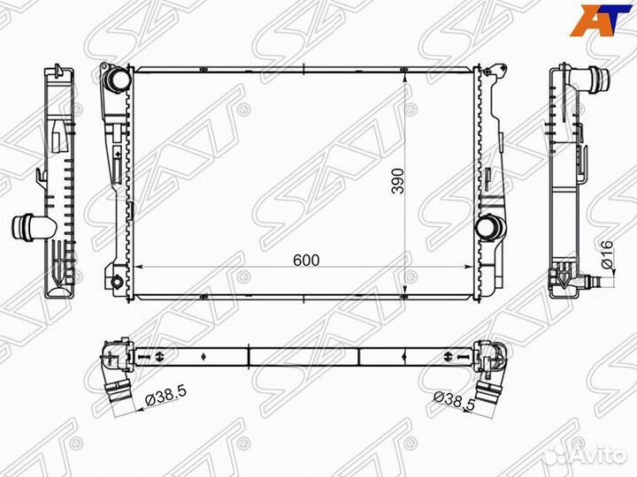 Радиатор охлаждения BMW X3 F25
