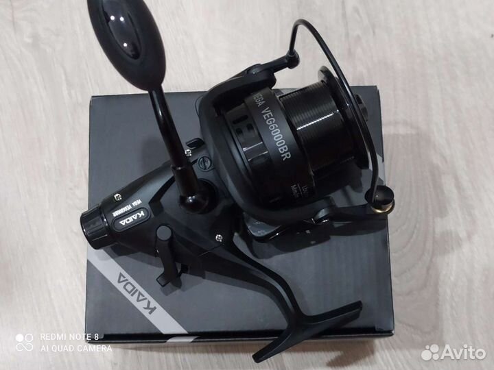 Катушка карповая с байтранером Kaida Vega 6000
