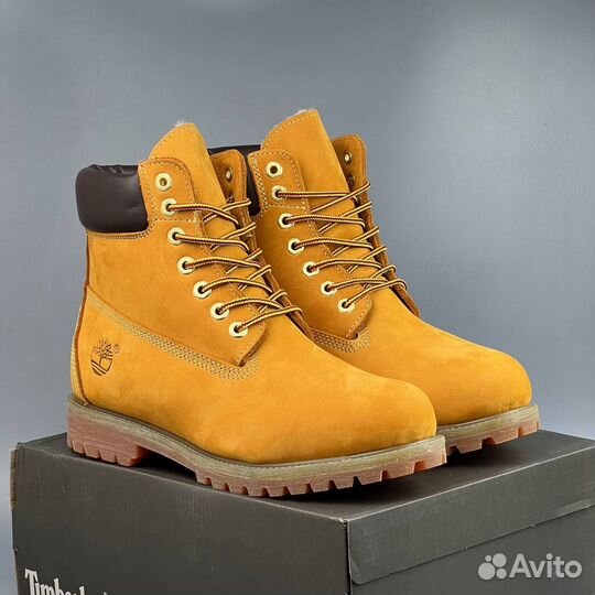 Зимние timberland с мехом