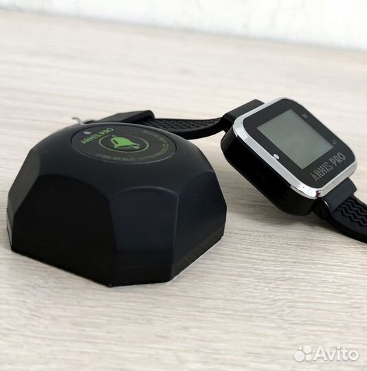 Кнопка вызова официанта модель Бургер с часами