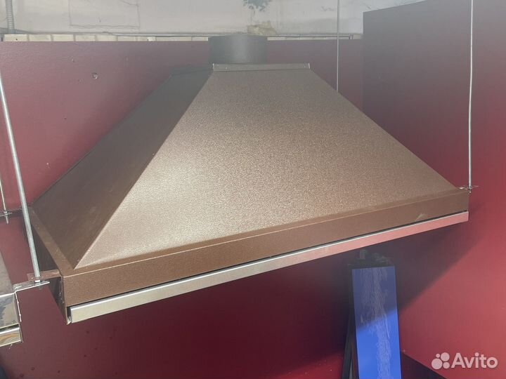 Зонт вытяжной коричневый RAL8017 (матовый)