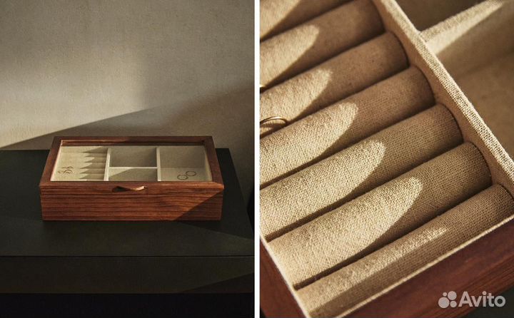 Шкатулки из дерева акации zara home