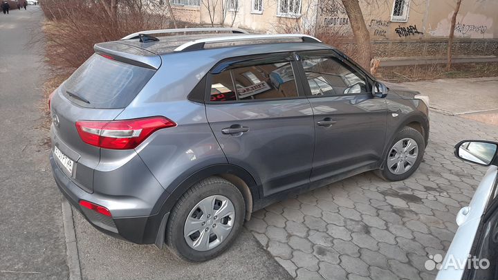 Рейлинги на крышу Hyundai Creta CAN, серые