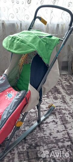 Детские санки коляска бу