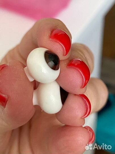 Глаза для кукол бжд 12 мм пластиковые карие