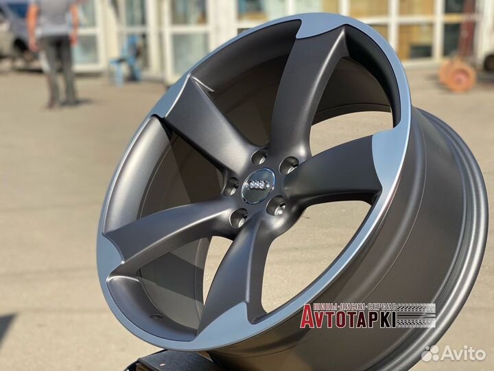 Ауди роторы r20 5-112 серые гоафит