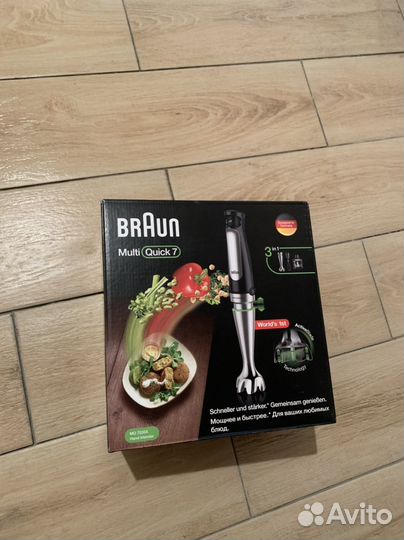 Погружной Блендер Braun Multiquick 7 MQ7035X новый