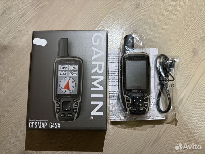 Навигатор Garmin gpsmap 64SX c картой РФ