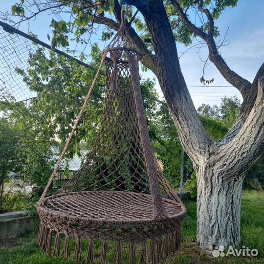 Качеля-гамак плетеная