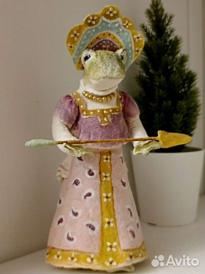 Царевна лягушка ватная игрушка