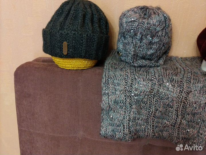 Шапки шарфы жен